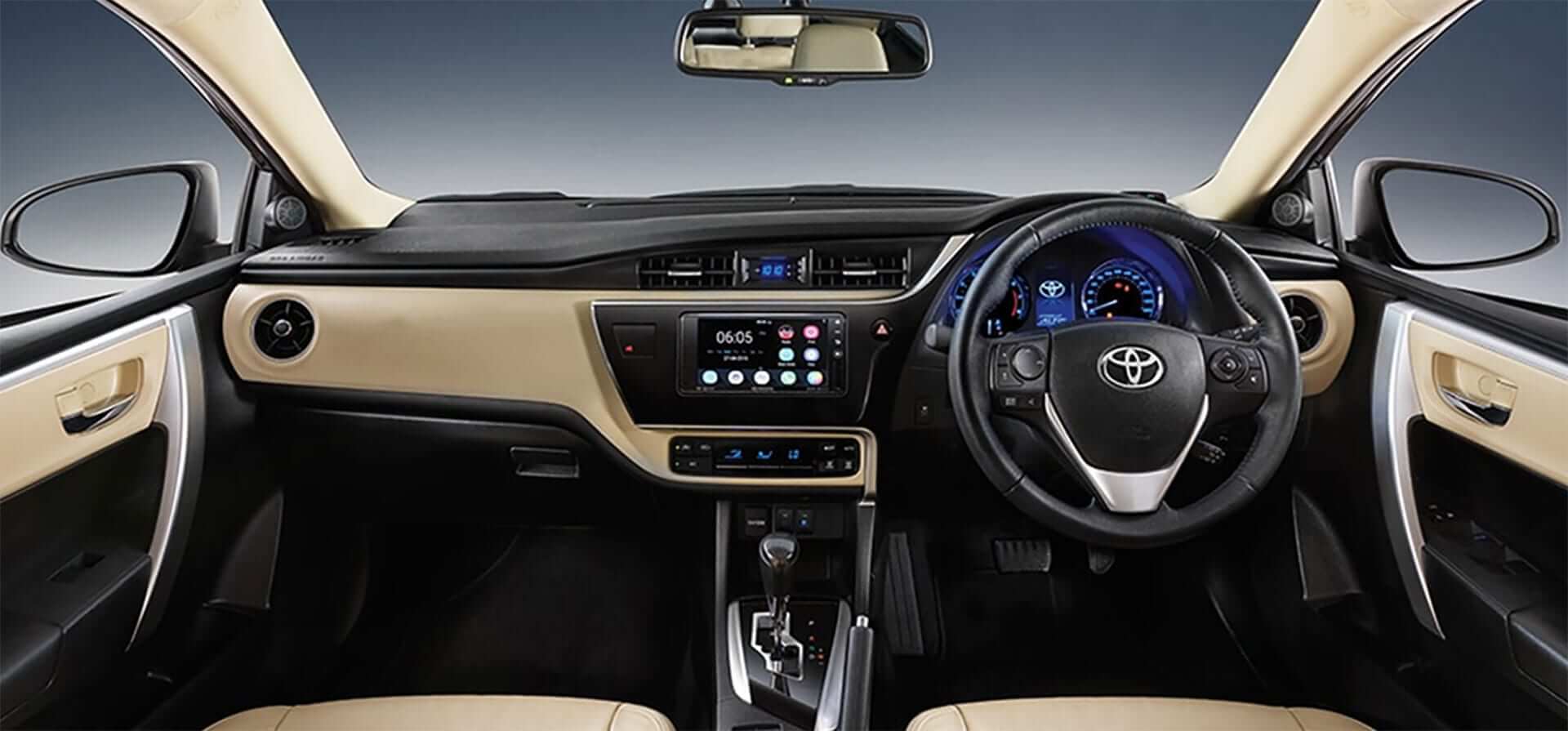 Toyotya cars dashboard