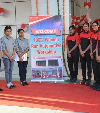 Mahindra women workshop AutoIndica