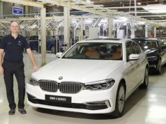 Mr. Thomas Dose, MD, BMW Plant Chennai with the BS VI diesel BMW 5 Series AutoIndica