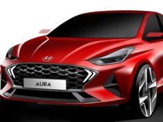 Hyundai AURA sketch AutoIndica