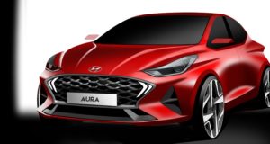 Hyundai AURA sketch AutoIndica